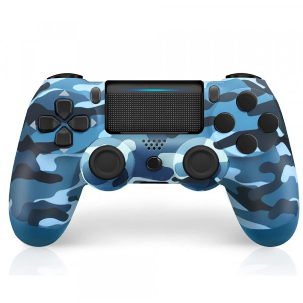 Висококачествен DOUBLESHOCK IV BLUE Camouflage - джойстик за SONY PLAY STATION IV, с USB кабел